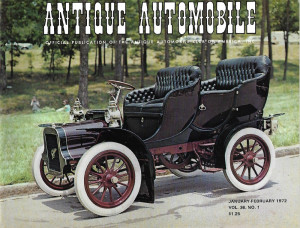 ANTIQUE AUTOMOBILE 1972 JAN - '06 VICTORIA, '29 FORD "A" DELUXE DELIVERY